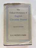 The Oxford Dictionary Of English Christian Names
E.G. Withycombe