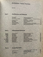 Architecture Formes + Fonctions. Architektur Form + Funktion. Architecture Forms + Functions. Edition 1964-1965. Revue annuelle internationale.
Krafft, Anthony (publ.)